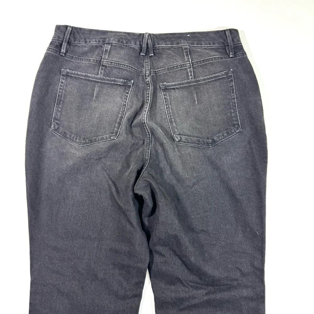 Good American Jeans Good Icon Black Split Hem